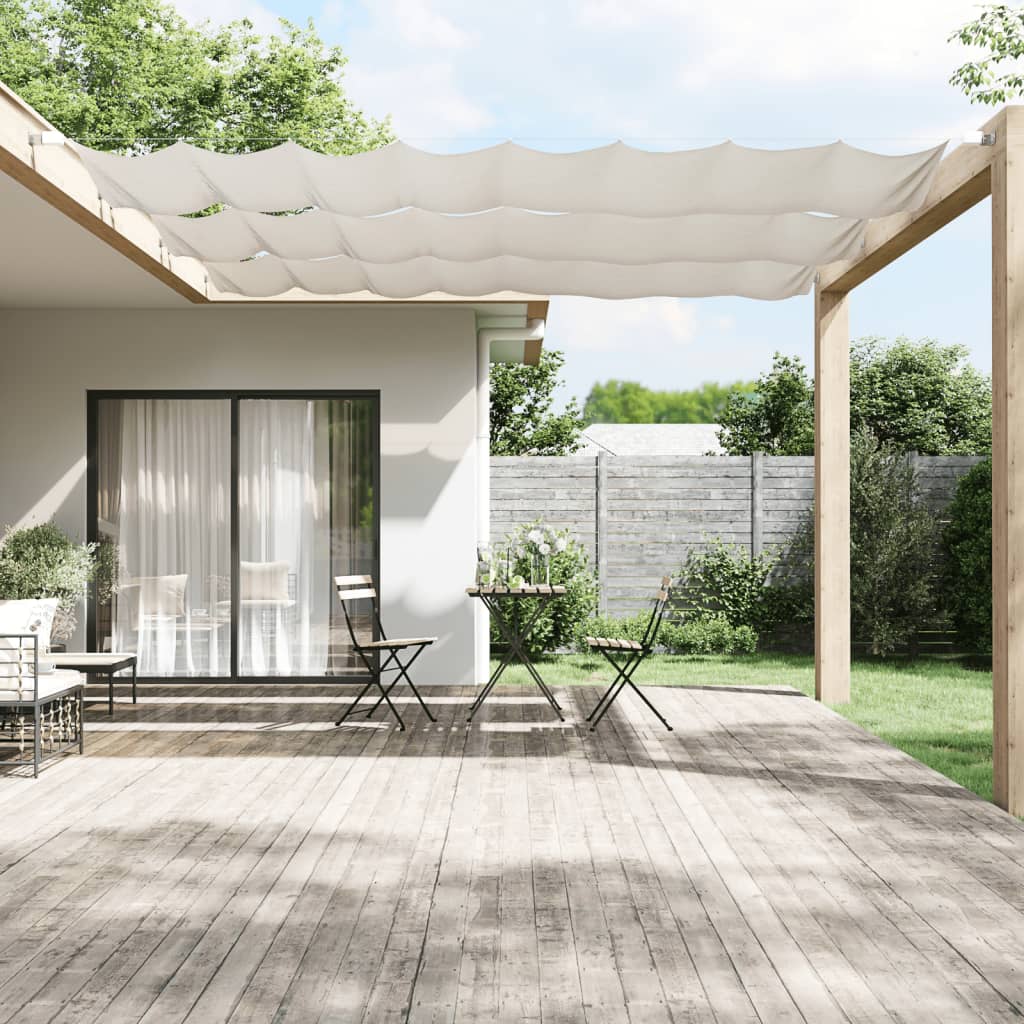 Vidaxl Luifel verticale 60x1200 cm tessuto oxford bianco