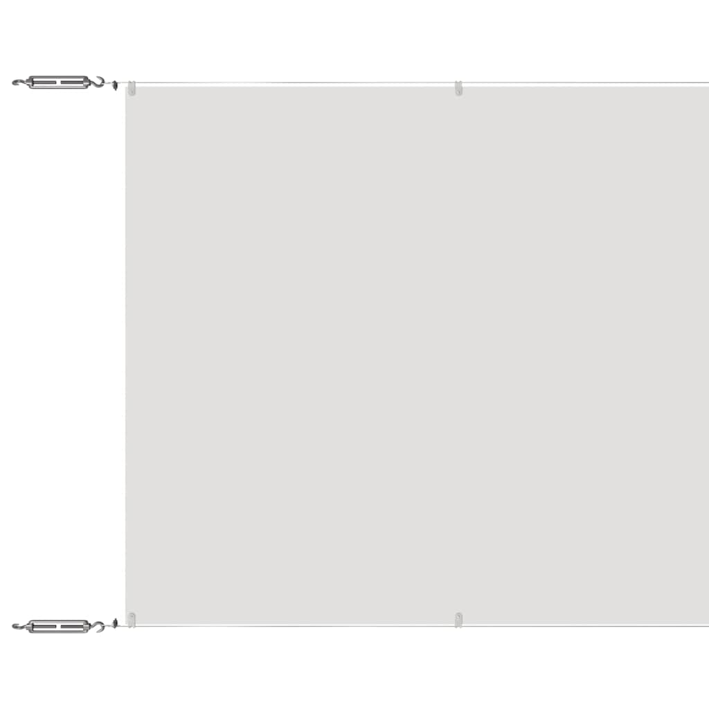 Vidaxl Luifel vertikal 100x800 cm Oxford Stoff weiß