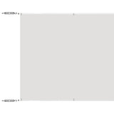 Vidaxl Luifel vertikal 100x800 cm Oxford Stoff weiß