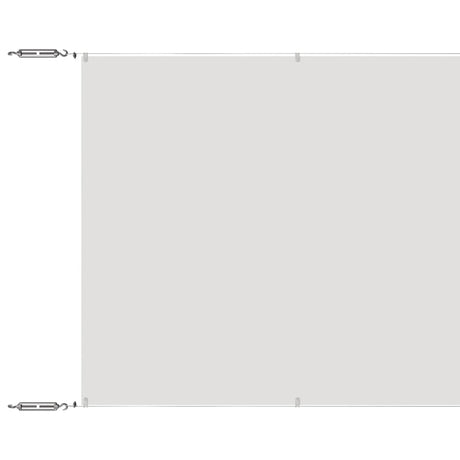Vidaxl Luifel vertikal 100x800 cm Oxford Stoff weiß