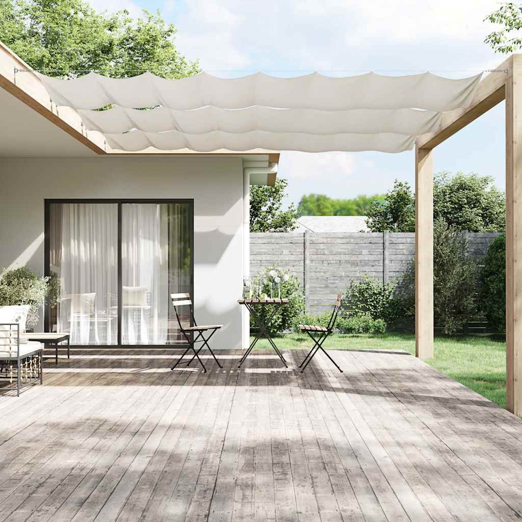 Vidaxl Luifel vertikal 100x800 cm Oxford Stoff weiß