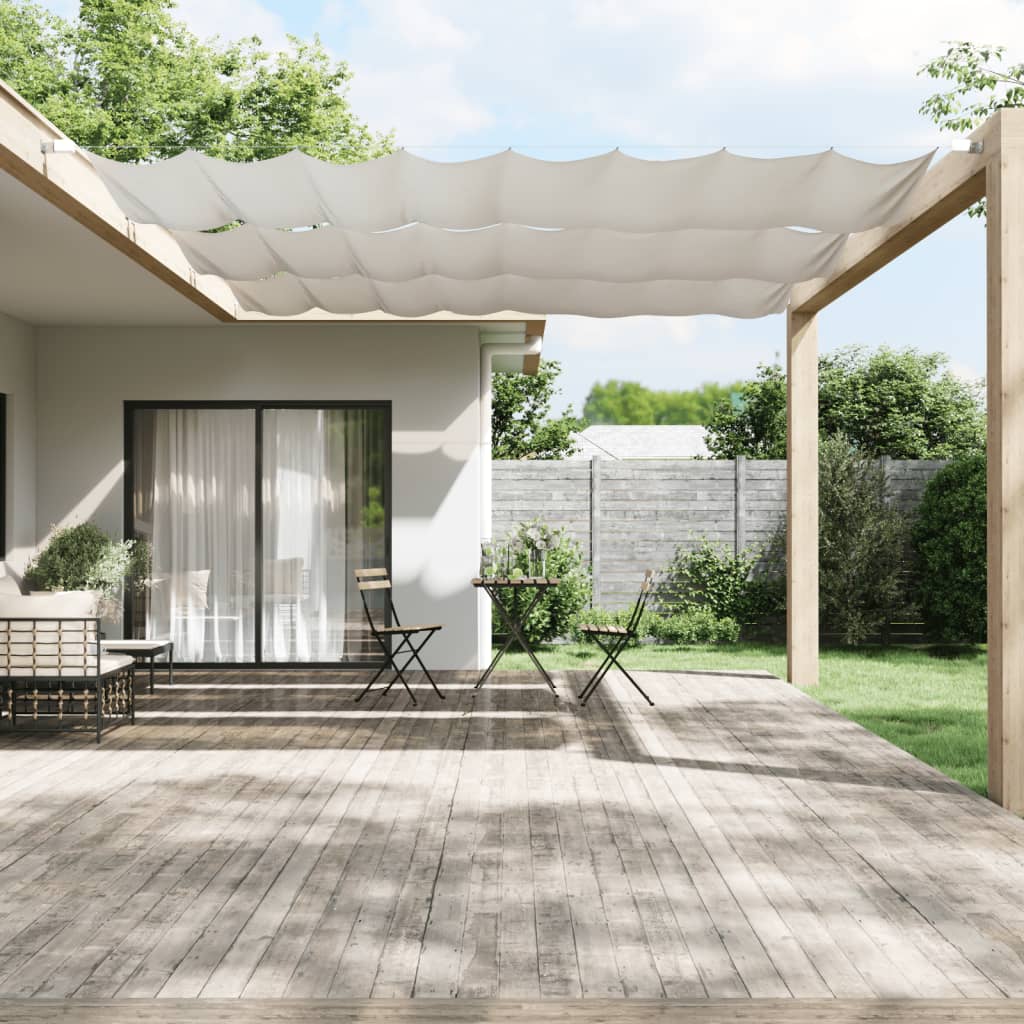 Vidaxl Luifel verticale 140x360 cm tessuto oxford bianco