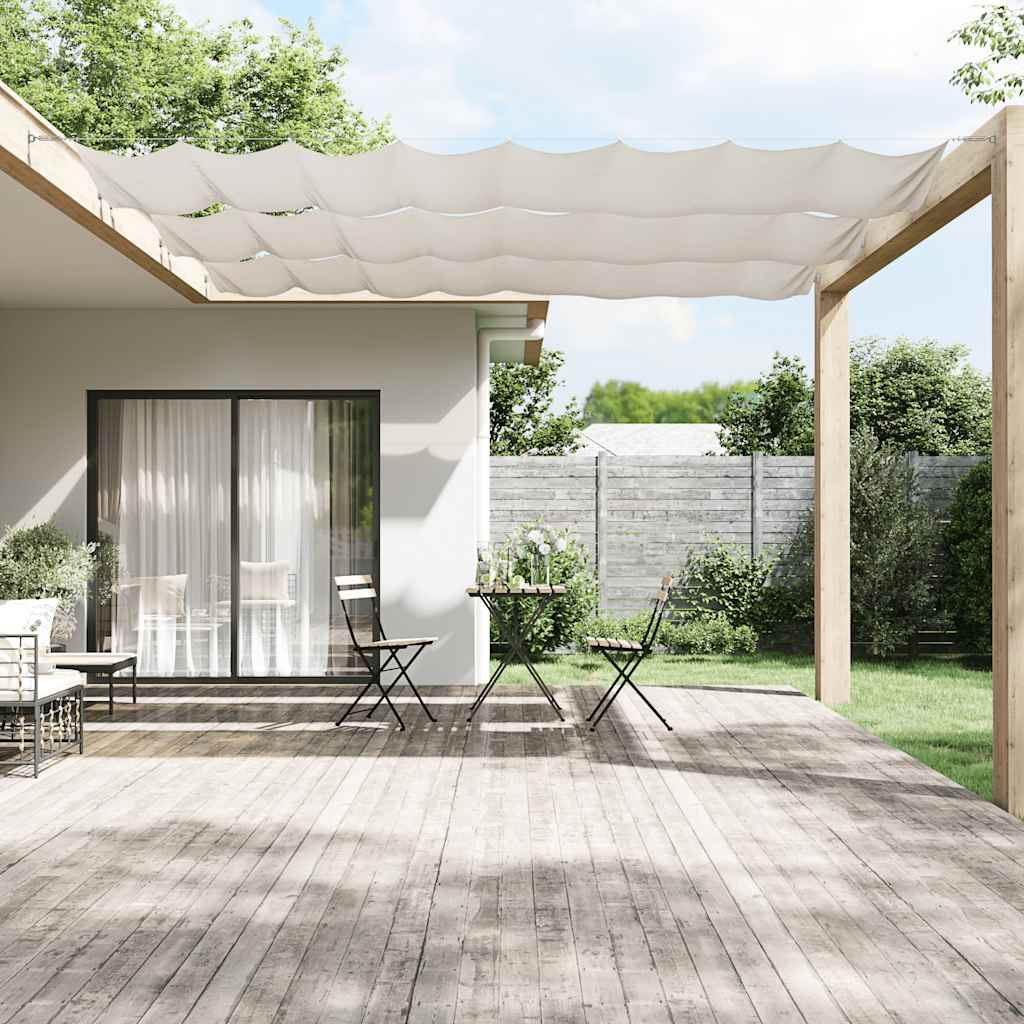 Vidaxl Luifel vertikal 180 x 1200 cm Oxford Stoff weiß