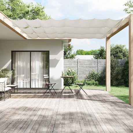 Vidaxl Luifel vertikal 180 x 1200 cm Oxford Stoff weiß
