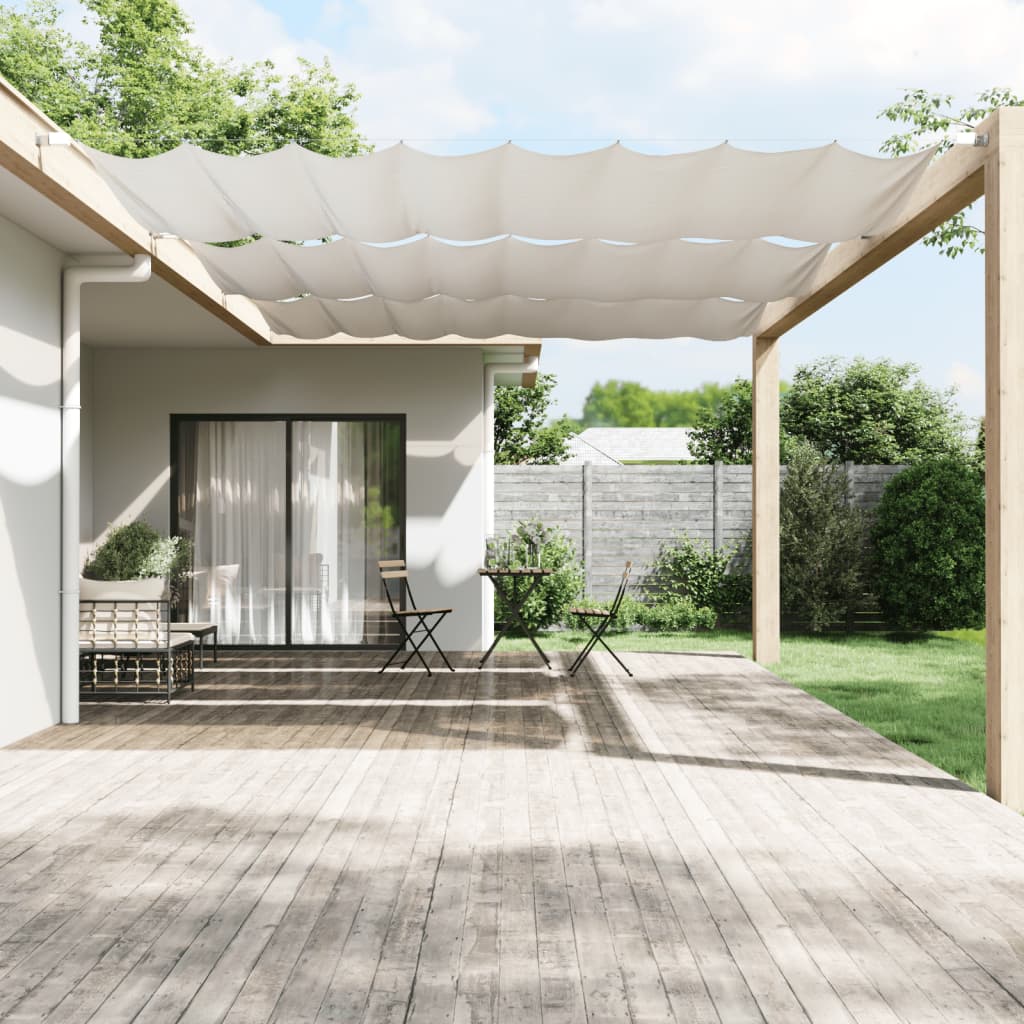 Vidaxl Luifel verticale 200x420 cm tessuto oxford bianco