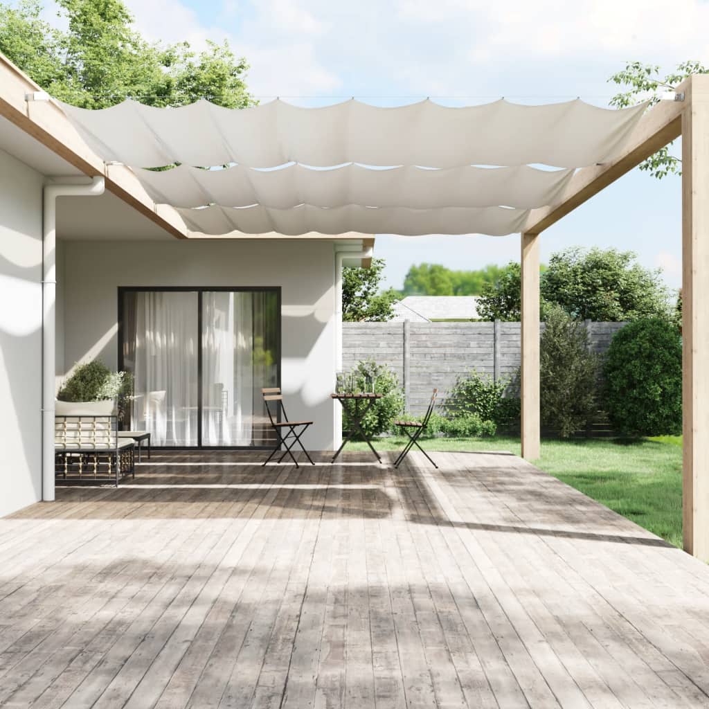 Vidaxl Luifel Vertikal 250 x 360 cm Oxford Stoff weiß