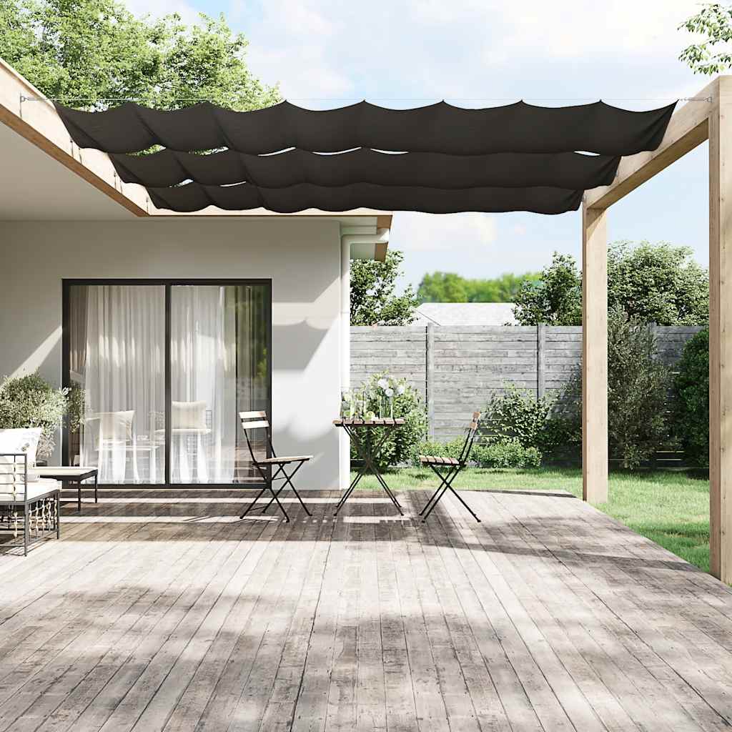 Vidaxl Luifel vertikal 60 x 800 cm Oxford Stoffanthrazit -gelöscht