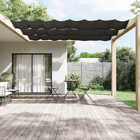 Vidaxl Luifel vertikal 100x800 cm Oxford Stoffanthrazit -gelöscht