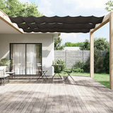 Vidaxl Luifel vertikal 100x1200 cm Oxford Stoffanthrazit -gelöscht