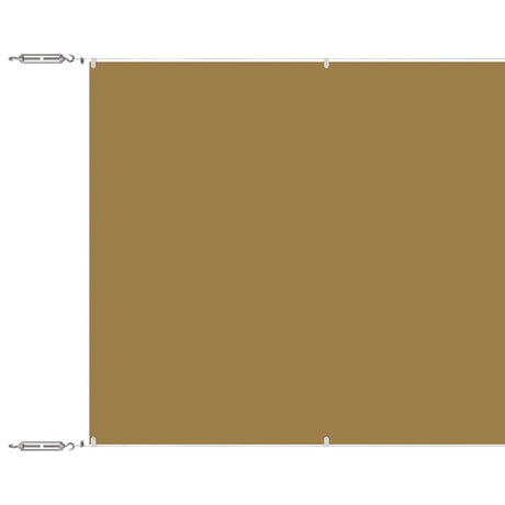 Vidaxl Luifel Vertikal 100x1000 cm Oxford Stoff Beige