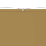 Vidaxl Luifel Vertikal 100x1000 cm Oxford Stoff Beige