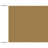 Vidaxl Luifel Vertikal 100x1200 cm Oxford Stoff Beige
