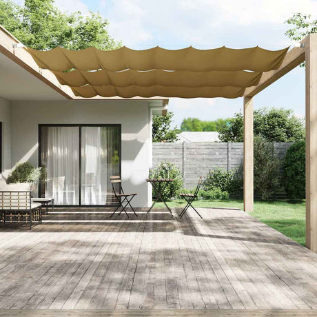 Vidaxl Luifel vertikal 140 x 420 cm Oxford Stoff Beige