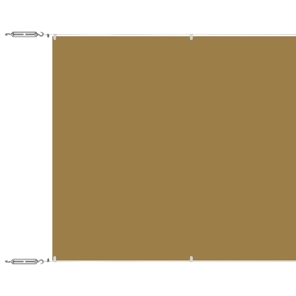 Vidaxl Luifel vertikal 140 x 1000 cm Oxford Stoff Beige