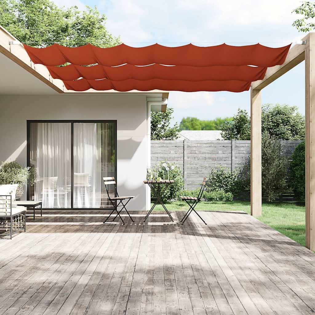 Vidaxl Luifel Vertikal 60 x 600 cm Oxford Fabric Terracotta -Colored