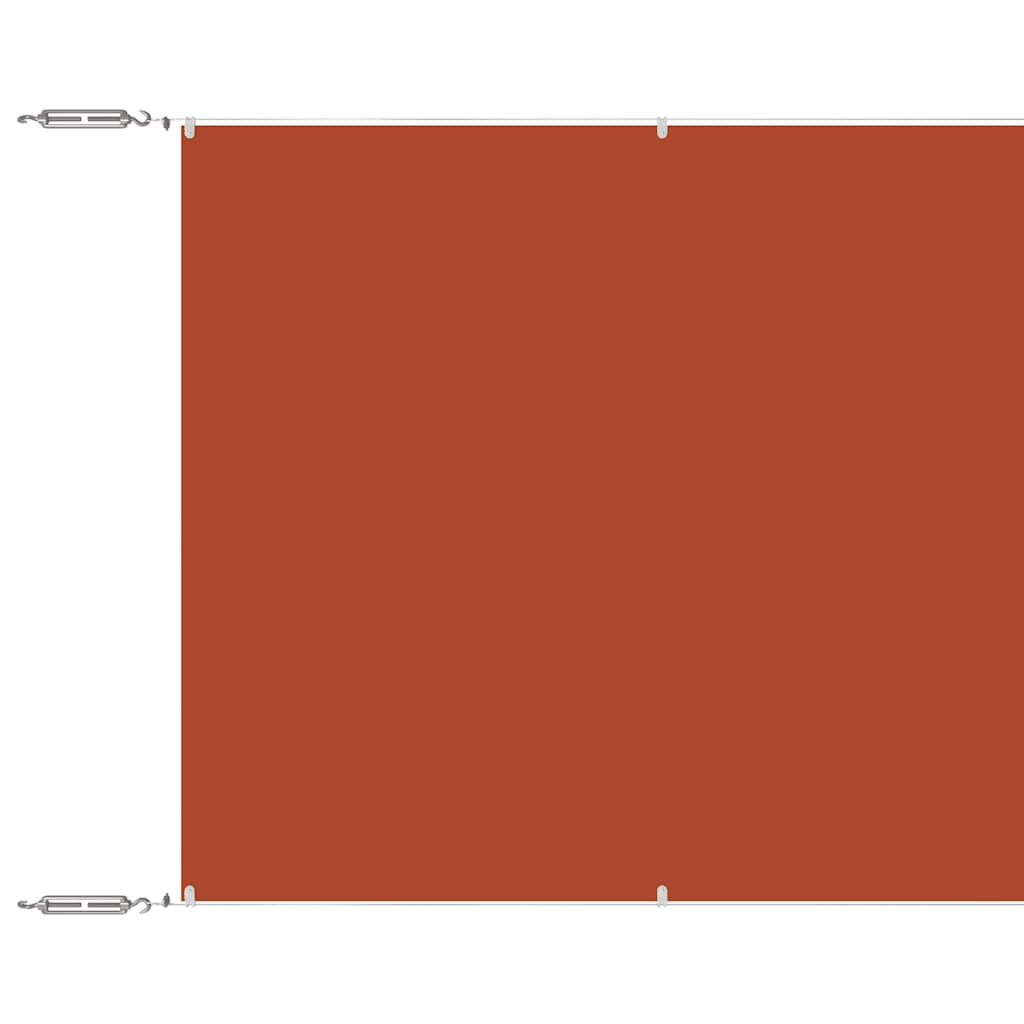 Vidaxl Luifel vertikal 100x1000 cm Oxford Fabric Terracotta -Colored