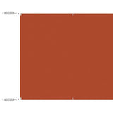 Vidaxl Luifel Vertikal 100x1200 cm Oxford Fabric Terracotta -Colored