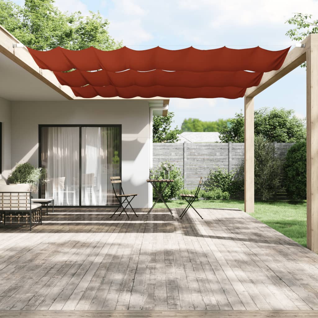 Vidaxl Luifel vertikal 140 x 420 cm Oxford Fabric Terracotta -Colored