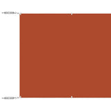 Vidaxl Luifel vertikal 140 x 600 cm Oxford Fabric Terracotta -Colored