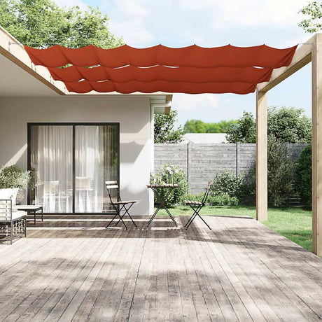 Vidaxl Luifel Vertikal 180 x 1200 cm Oxford Fabric Terracotta -Colored