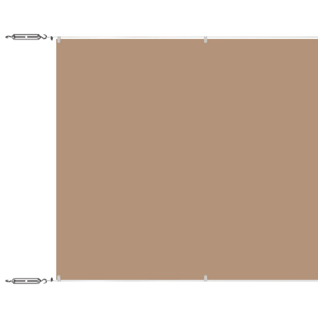 Vidaxl Luifel Vertikal 60x1200 cm Oxford Stofftaupe