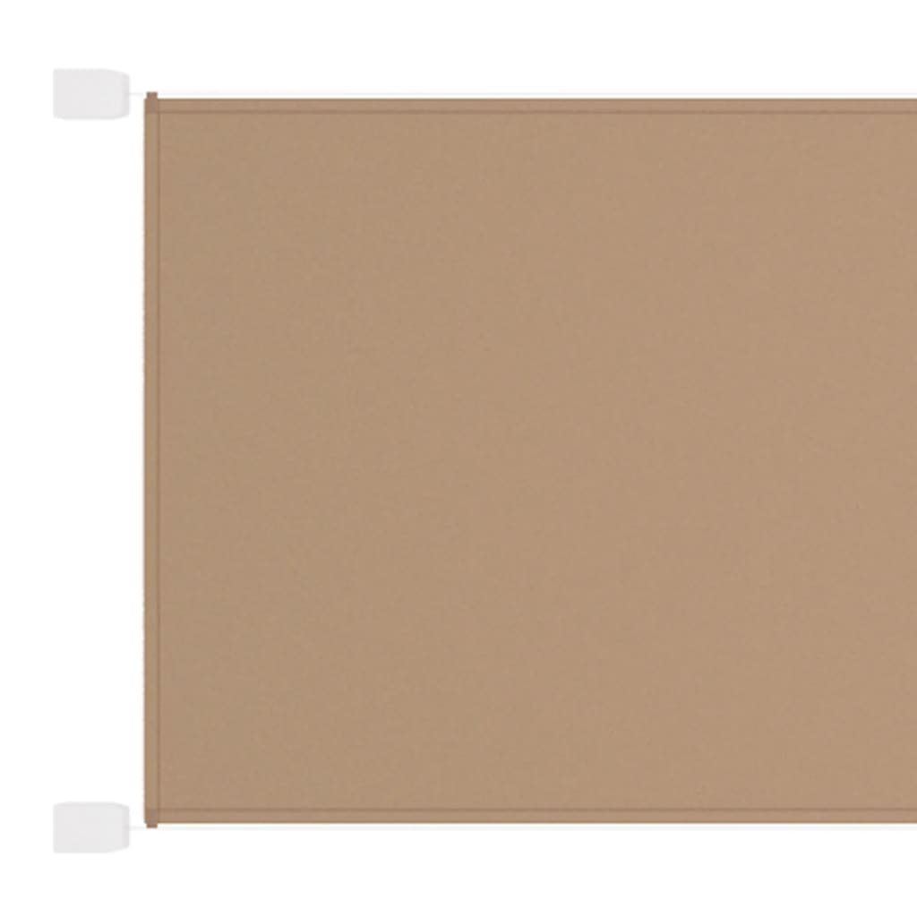 Vidaxl Luifel verticale 100x600 cm tessuto oxford taupe