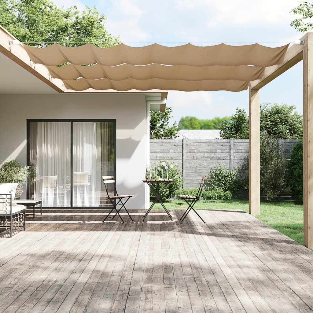 Vidaxl Luifel vertikal 100x800 cm Oxford Stofftaupe