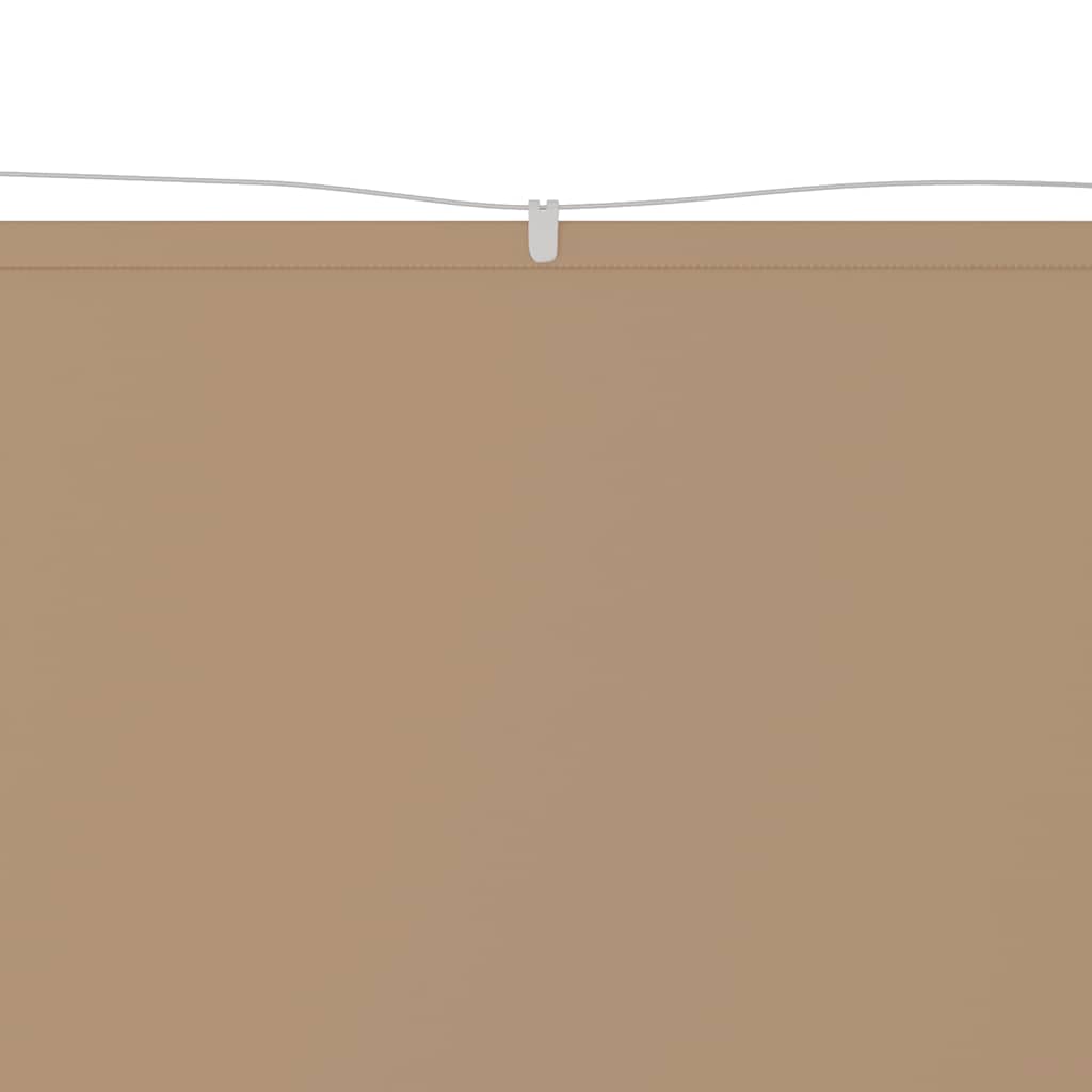 Vidaxl Luifel Vertikal 100x1200 cm Oxford Stofftaupe
