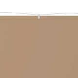 Vidaxl Luifel Vertikal 100x1200 cm Oxford Stofftaupe