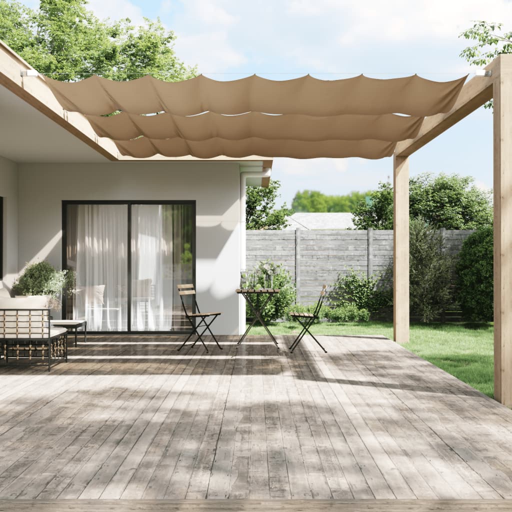 Vidaxl Luifel verticale 140x420 cm tessuto oxford taupe