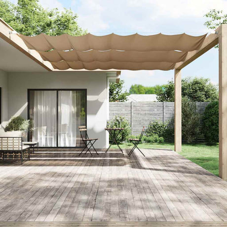 Vidaxl Luifel vertikal 140 x 420 cm Oxford Stofftaupe
