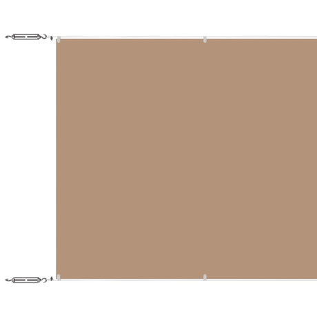 Vidaxl Luifel vertikal 140 x 600 cm Oxford Stofftaupe