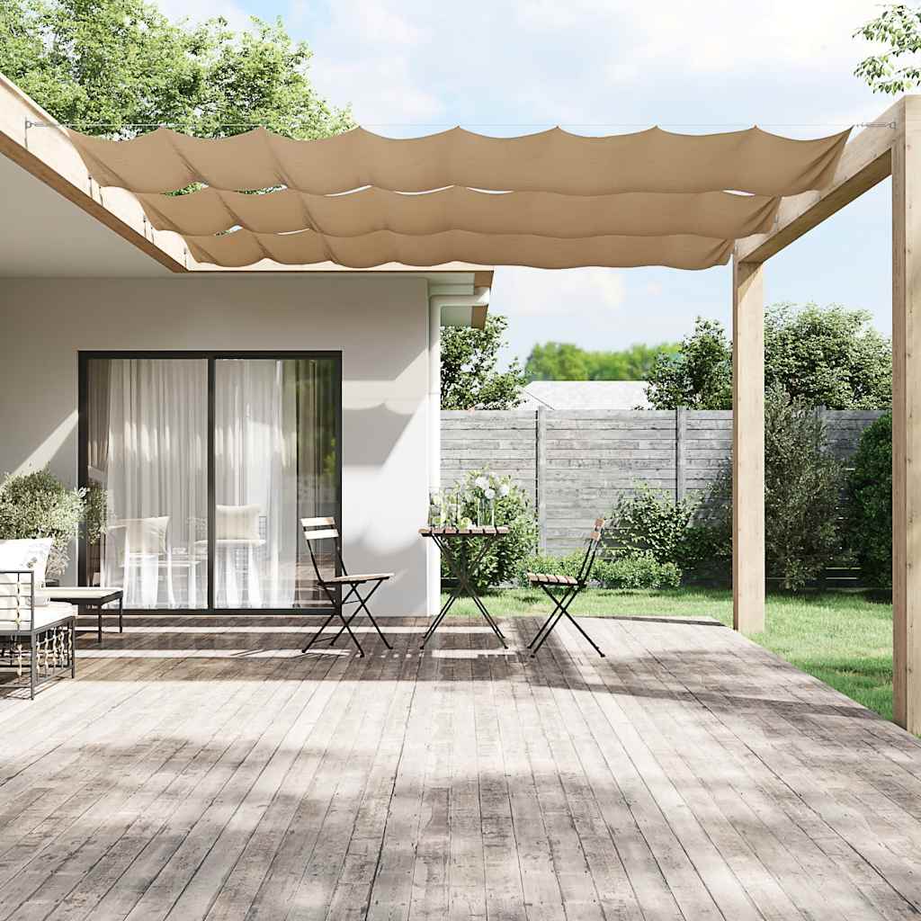 Vidaxl Luifel Vertikal 180 x 1000 cm Oxford Stofftaupe