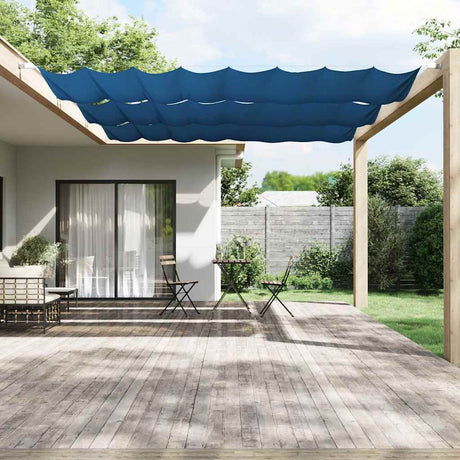 Vidaxl Luifel vertikal 140 x 360 cm Oxford Stoff blau