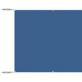 Vidaxl Luifel vertikal 140x1000 cm Oxford Stoff blau