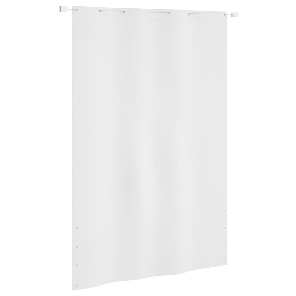 Pantalla de balcón Vidaxl 160x240 cm Oxford Fabric White