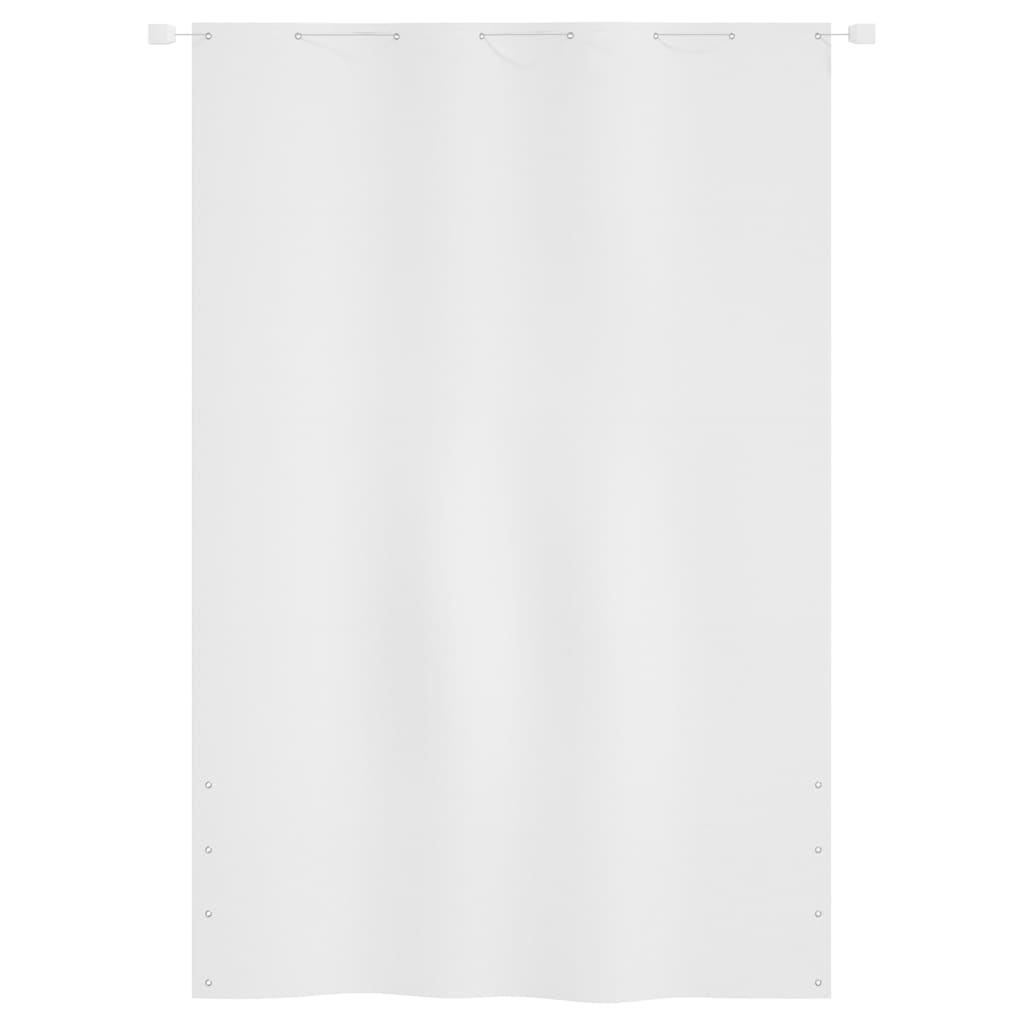 Pantalla de balcón Vidaxl 160x240 cm Oxford Fabric White