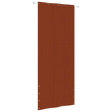 Vidaxl Balkon Écran 100x240 cm Oxford Stoff Terrain Terracotta -kotta