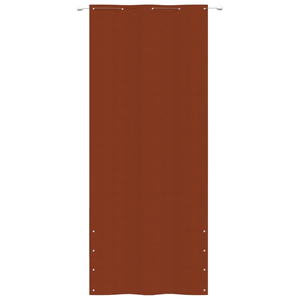 Écran de balcon Vidaxl 100x240 cm Oxford tissu en terre cuite -colored