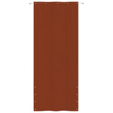 Écran de balcon Vidaxl 100x240 cm Oxford tissu en terre cuite -colored