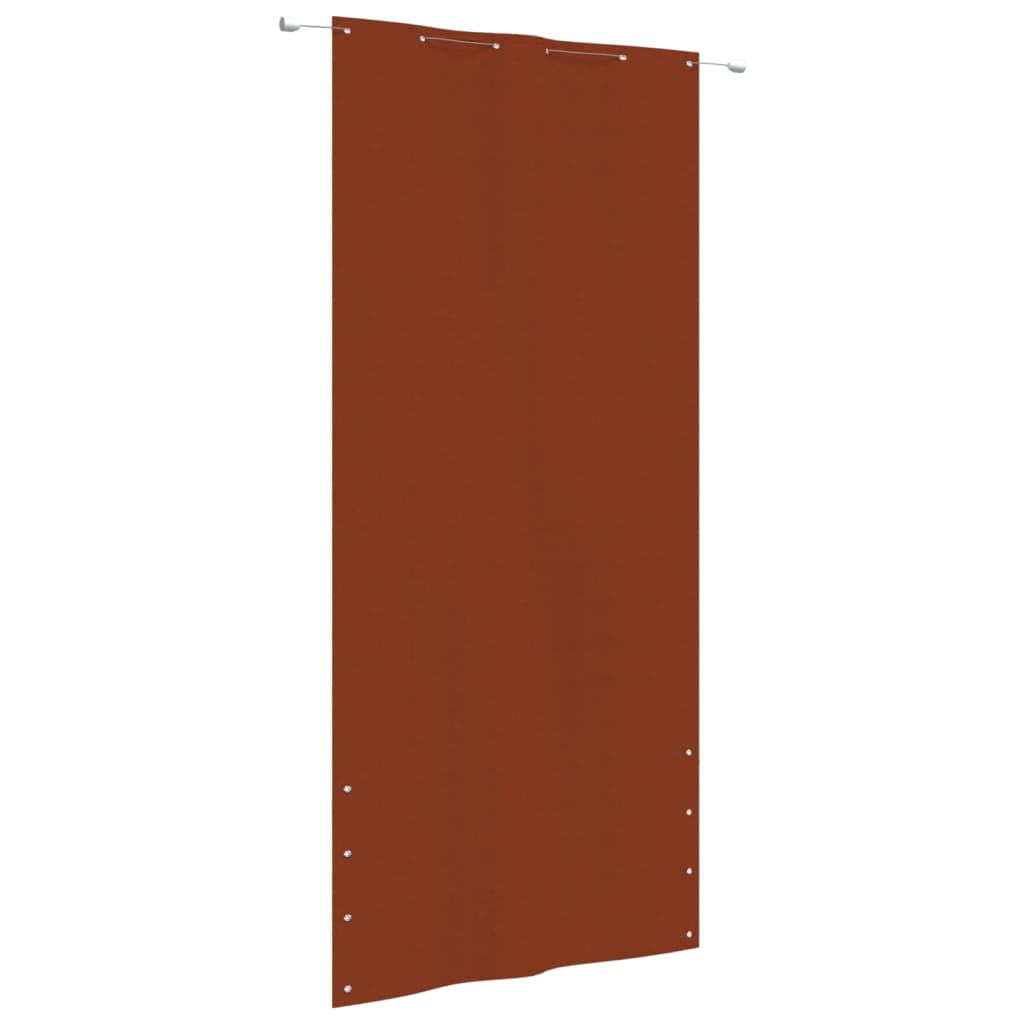 Vidaxl balkonskærm 120x240 cm Oxford stof terracotta -farvet