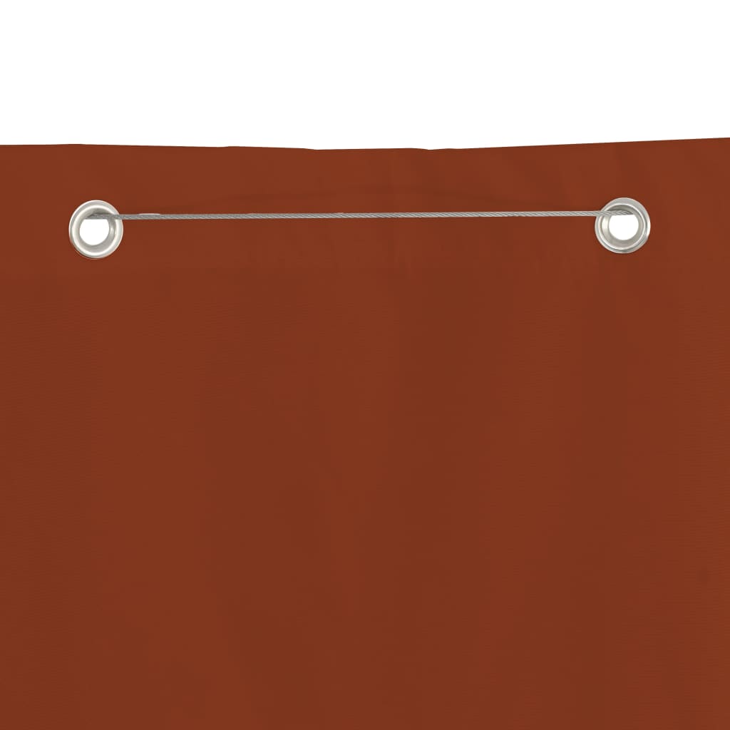 Vidaxl balkongskjerm 140x240 cm Oxford stoff Terracotta -farget