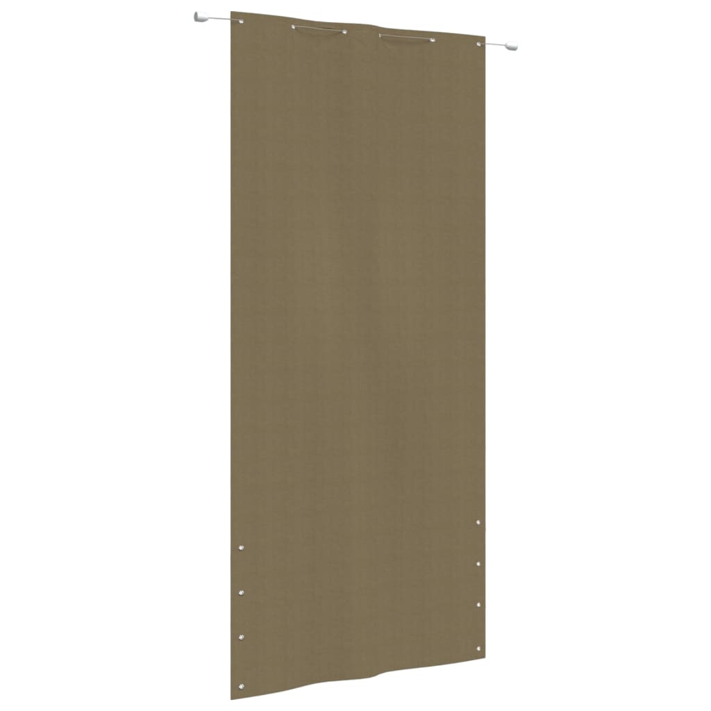 Pantalla de balcón Vidaxl 120x240 CM Oxford Fabric Taupe