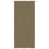 Pantalla de balcón Vidaxl 120x240 CM Oxford Fabric Taupe