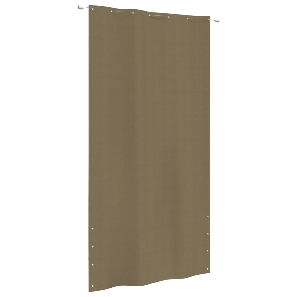 Vidaxl Balkon SCREEN 140X240 cm Oxford Stoff Taupe