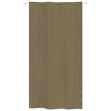 Vidaxl Balcony Screen 140x240 cm Oxford Fabric Taupe