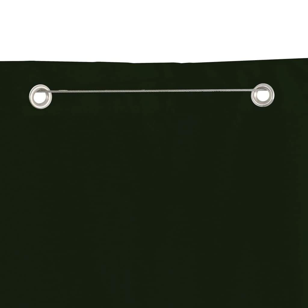 Vidaxl Balkon ekran 80x240 cm Oxford Fabric Dark Green