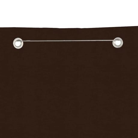 Vidaxl Balkon Bildschirm 80x240 cm Oxford Stoff braun