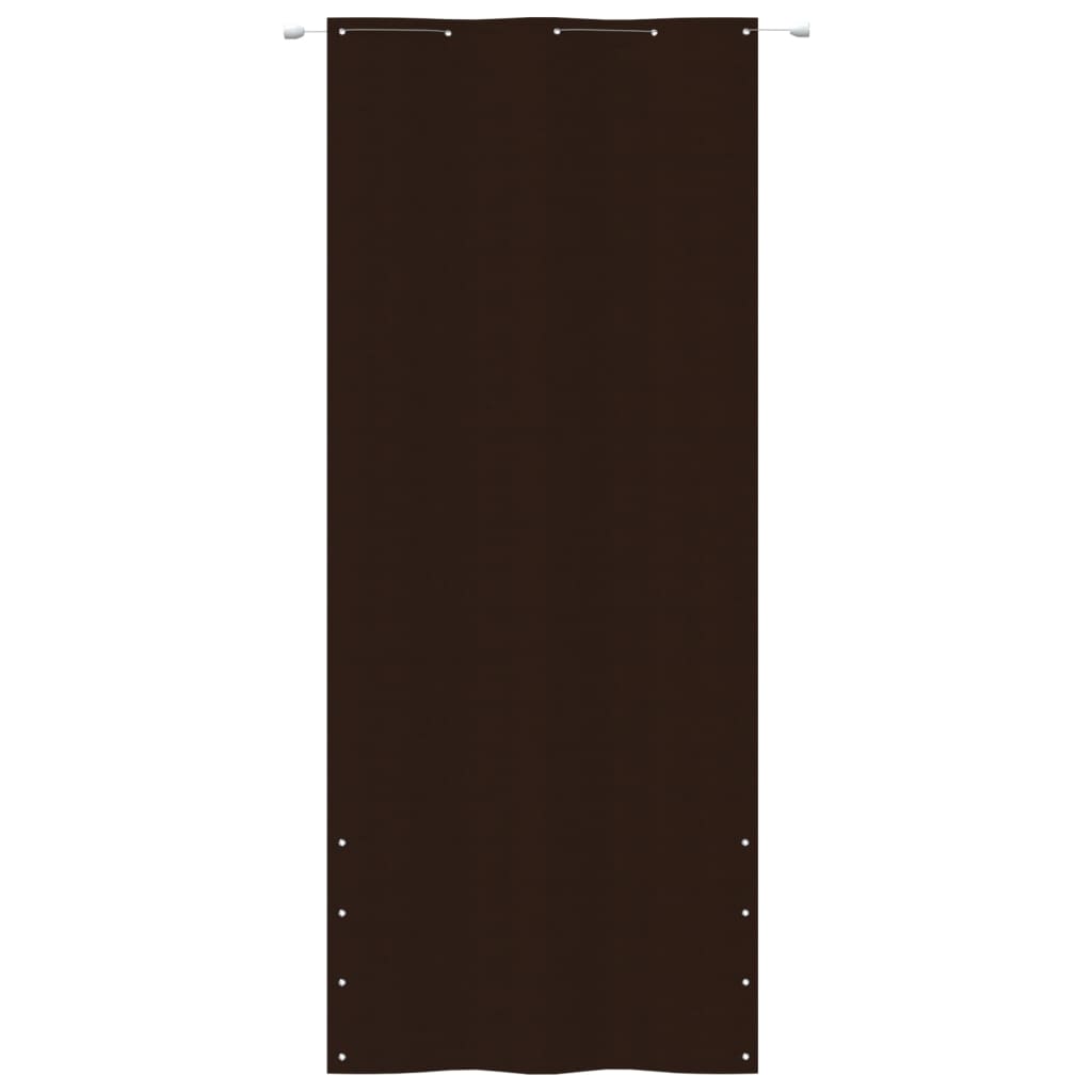 Pantalla de balcón Vidaxl 100x240 cm Oxford Fabric Brown