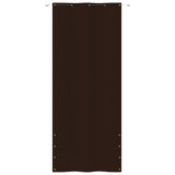 Pantalla de balcón Vidaxl 100x240 cm Oxford Fabric Brown